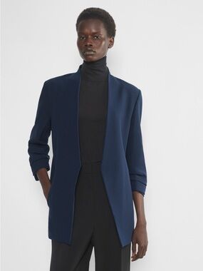 Babaton power blazer navy dark blue size 4